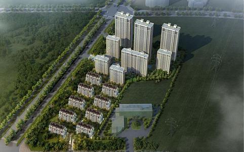 Modern Residential Area Rongchuang Jiuzhangtai Hefei Feixi Diwang Mansion Rongchuang Second Generation High-rise 3d model