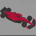 Sleek Pink F1 Style Race Car With Streamlined Body And Black Wheels On Dark Background