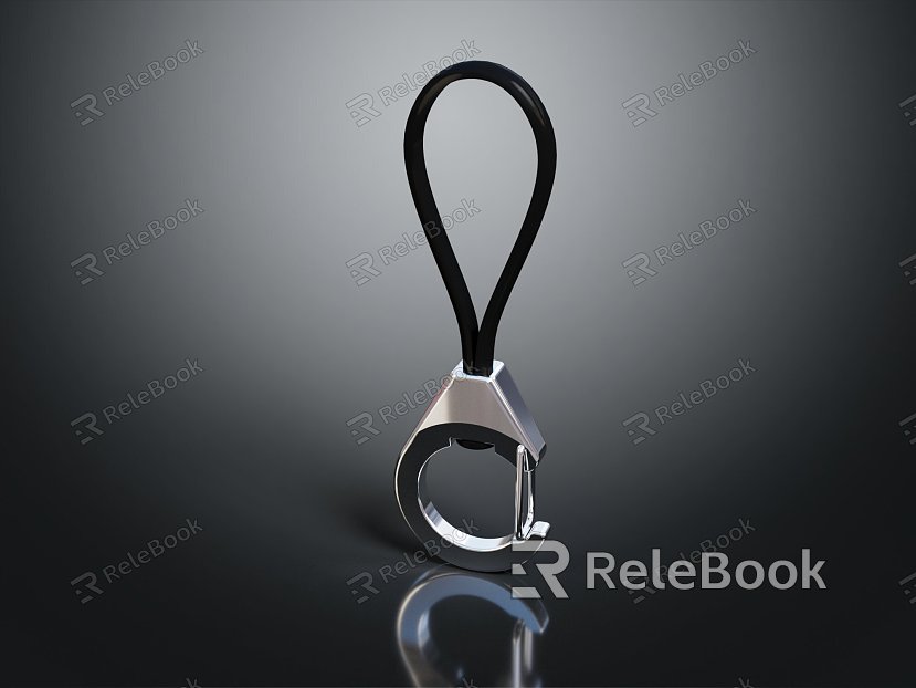 Modern safety hook keychain metal buckle buckle model