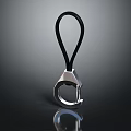 Modern Jewelry Accessory With Black Cord And Silver Metal Clasp Design