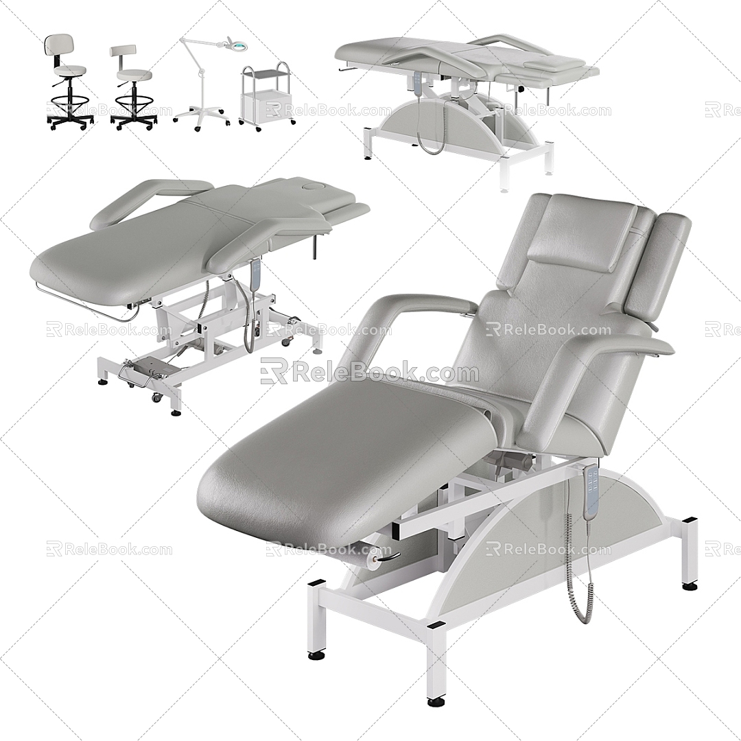 Medical Massage Bed Combination Equipment Equipment Massage Bed Medical Hospital Swivel Chair Chair Seat 3d model