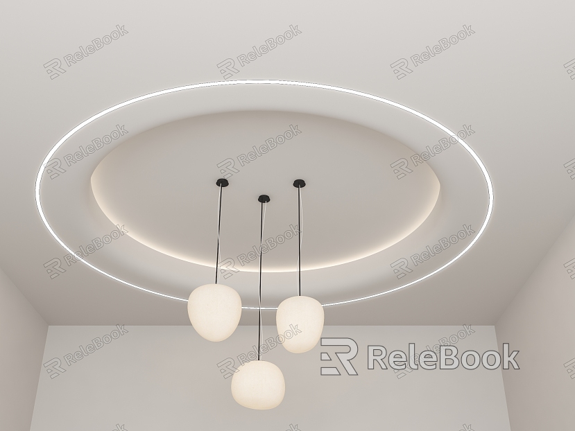 Home Silent Style Ceiling Round Special-shaped Ceiling Cream Wind Ceiling Dendelier Study Ceiling Living Room Ceiling Ball Dendelier model