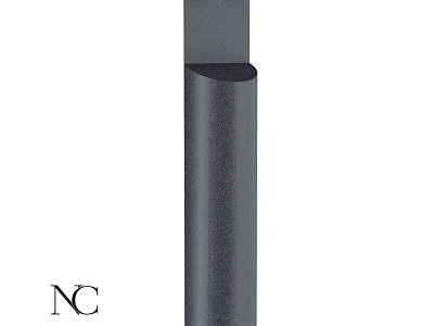Modern Outdoor Light With Black Sleek Pole For Garden Pathway Lighting 3d model