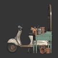 INDUSTRIAL LOFT MOTORCYCLE 3d model