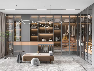 Modern Cloakroom 3d model