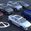 Various Car Models Including SUV And Sedan With Different Colors And Brand Logo