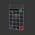 Modern Calculator Electronic Calculator 3d model