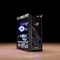 ASUS ROG Custom Gaming PC With Transparent Side Panel RGB Lighting And Internal Components