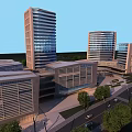 Modern High Rise Residential Buildings With Glass Facades Balconies And Surrounding Greenery