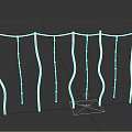 Sports Equipment Purple Climbing Frame Featuring Curved Supports Horizontal And Vertical Ropes