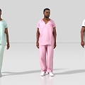 Doctor Nurse Nurse Pharmacist Physician 3d model