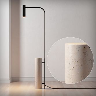 Quiet Floor Lamp 3d model