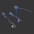 Unique Decorative Wands With Wooden Handles And Intricate Metal Accents
