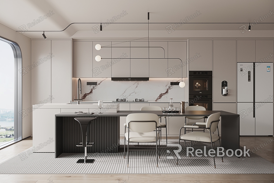 Modern open kitchen model