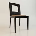Modern Office Chair With Woven Backrest Light Brown Cushion And Black Legs