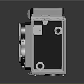 Vintage WALZER Twin Lens Reflex Camera with Black Body and Control Knobs Electronic Appliance