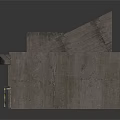 Detailed 3D Models of Organ Structures and Hair Components in Gray Design