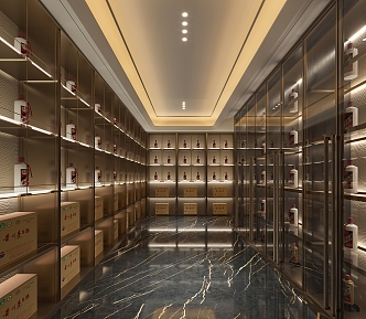 Modern Wine Rack Wine Cellar Tobacco Hotel Moutai Wine Cabinet Moutai Wine Display Cabinet Liquor Moutai 3d model