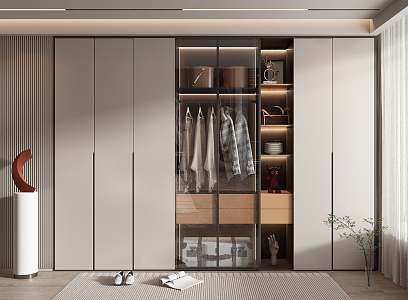 Modern wardrobe 3d model