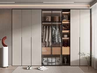 Modern wardrobe 3d model