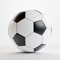 Classic Black and White Soccer Ball Essential Sports Equipment for Training Matches