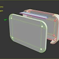 White Home Storage Box With Lid And Screw Accessories For Organizing