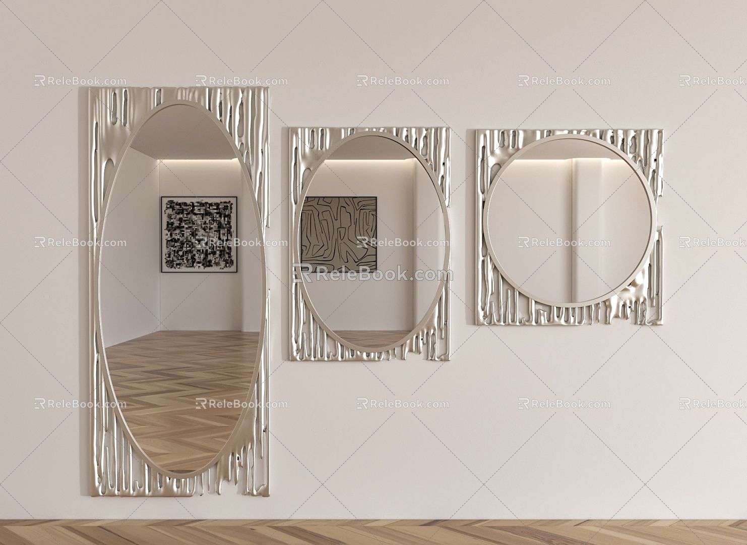 Metal mirror 3d model