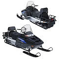 Polaris And NordicTrack Snowmobile Design With Seats Windshield And Tracks
