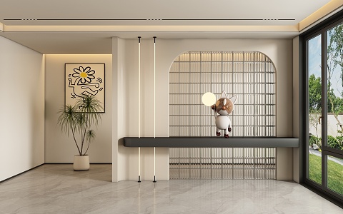 Entrance aisle partition 3d model