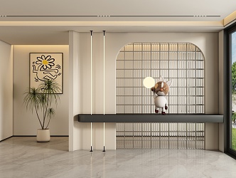 Entrance aisle partition 3d model