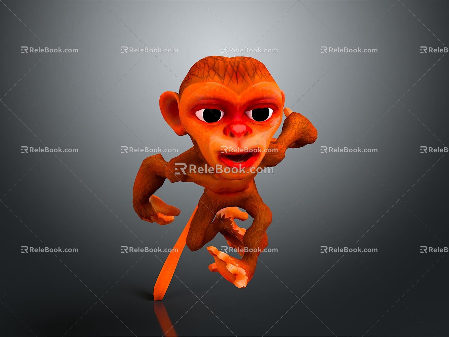 Monkey Monkey Cartoon Monkey Anime Monkey Stylized Monkey Fantasy Style Monkey Toy 3d model