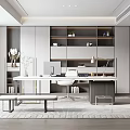 Modern study 3d model