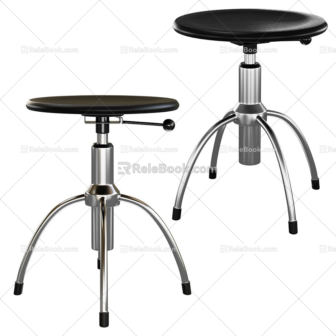 43 Rotating stool 3d model