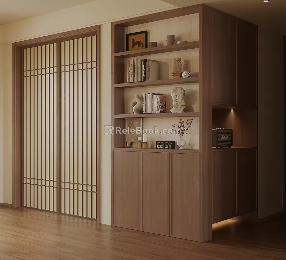 Middle Ancient Ornaments Combination Silent Wind Ornaments Combination New Chinese Style Ornaments Combination Song Style Aesthetic Ornaments Combination Ornaments Combination Storage Cabinet Wall Cabinet 3d model