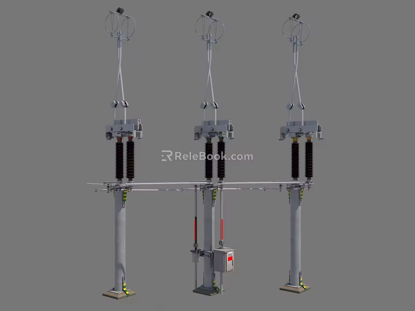 high voltage isolating switch isolating switch 3d model