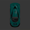 Green Sports Car With Sleek Design Rear Spoiler Alloy Wheels And Metallic Finish
