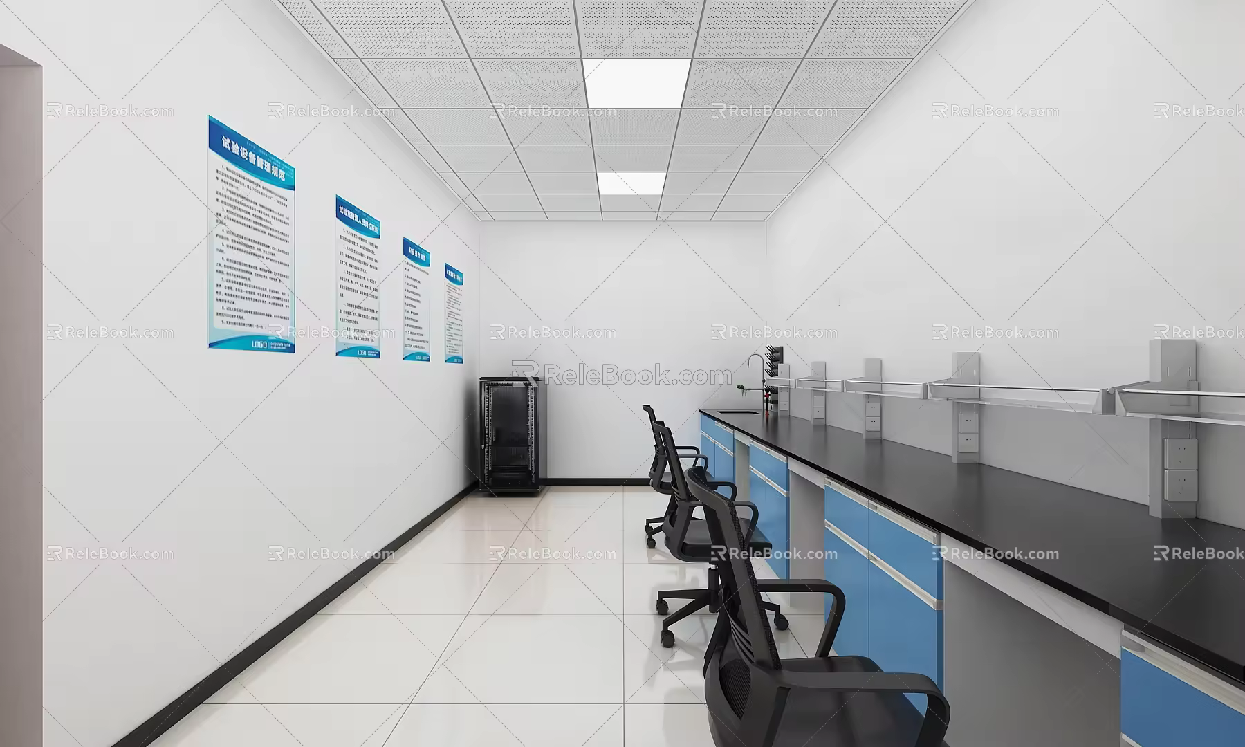 Modern Laboratory 3d model
