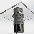 Transparent Acrylic Switch Panel With Modern Black Base And Sleek Design