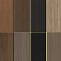 Wooden Background Wall With Various Natural Wood Tones And Grain Texture Panel Design