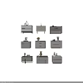 Modern Bedside Tables Design Collection With Drawers Metal Legs and Decorative Items Like Photo Frames