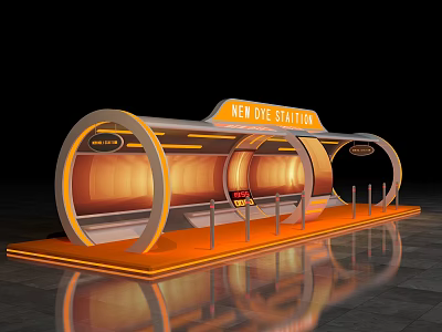 Modern Meichen Station Meichen 3d model