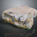 Natural Wooden Stone Block With Rough Surface And Colorful Natural Patterns