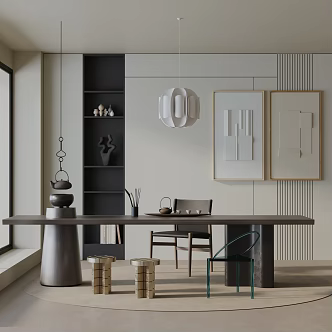 Modern table combination 3d model