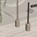 Floor lamp rattan lampshade floor lamp decorative floor lamp 3d model