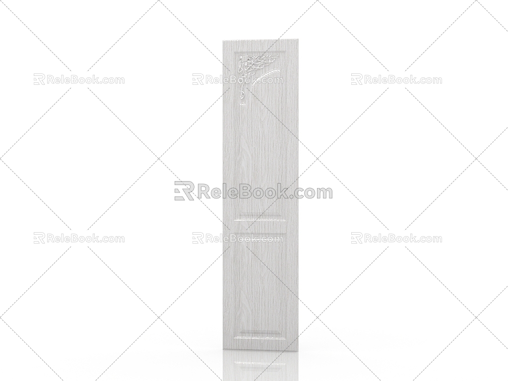 American high cabinet door panel 3d model