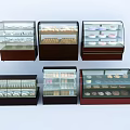 Retail Display Cases With Glass Doors For Bakery Pastry Storage And Various Designs