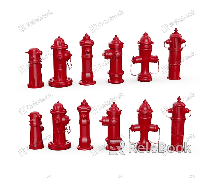 modern fire hydrant model