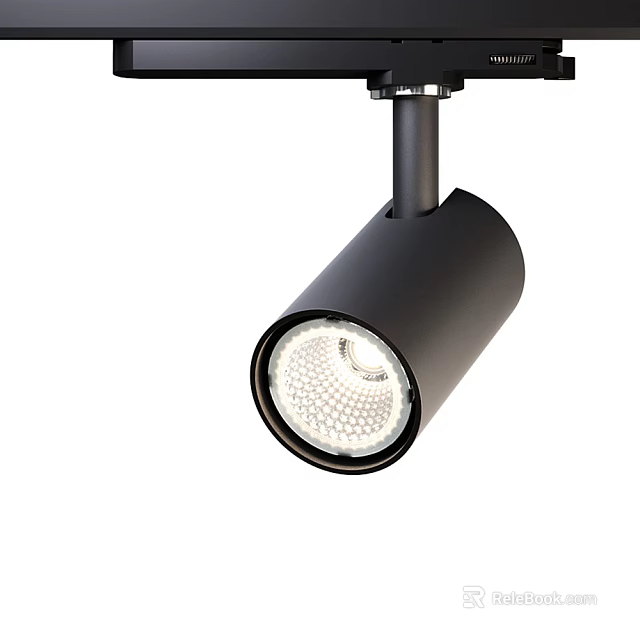 Sleek Black Modern LED Downlight Spotlight for Ceiling Installation and Home Lighting 3d model