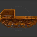 Orange Tracked Vehicle With Blue Windshield And Open Cargo Bed Industrial Design