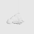 Abstract Shaped White Cloud Like Pendant Light For Modern Interior Design